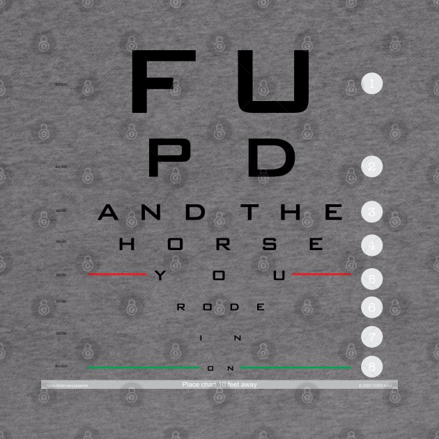 FUPD Eye Chart by YOPD Artist